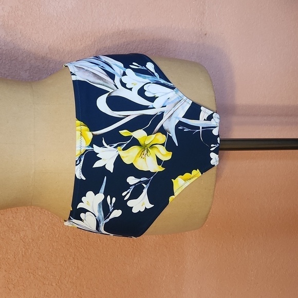 3 pairs bikini bottoms Green maroon floral beach swim vacation travel Size large - Picture 7 of 10